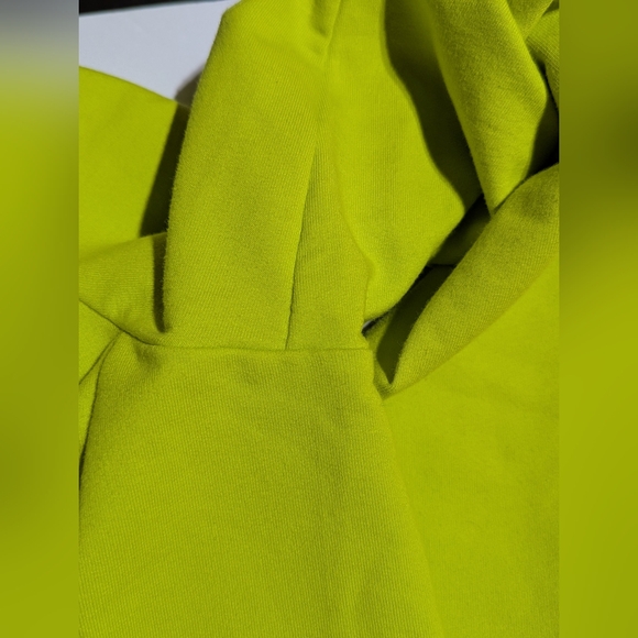 Lauren Ralph Lauren Lime Green Blue Trim Terry Quarter Zip Hoodie Size Small GUC - Picture 16 of 16